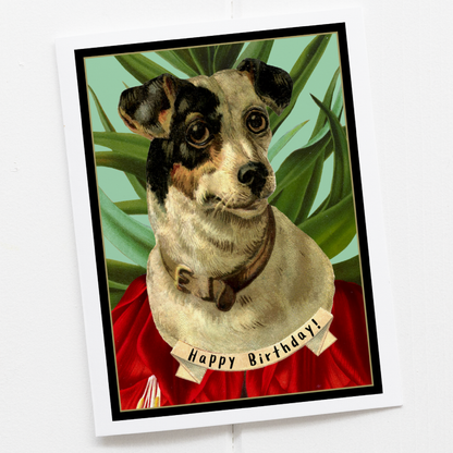 Vintage Dog Birthday Card