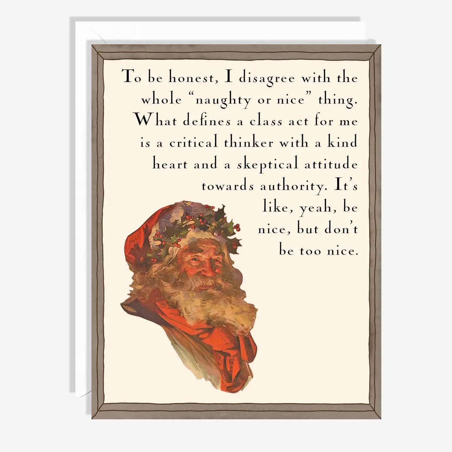 Skeptical Santa Card