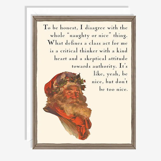 Skeptical Santa Card