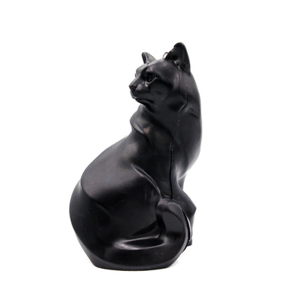 Black Cat Pillar Candle