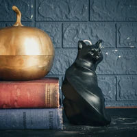 Black Cat Pillar Candle