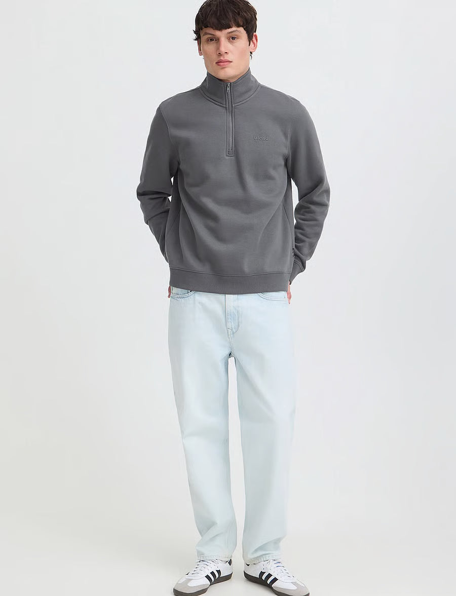 Bh Downtown Half Zip (Iron Gate)