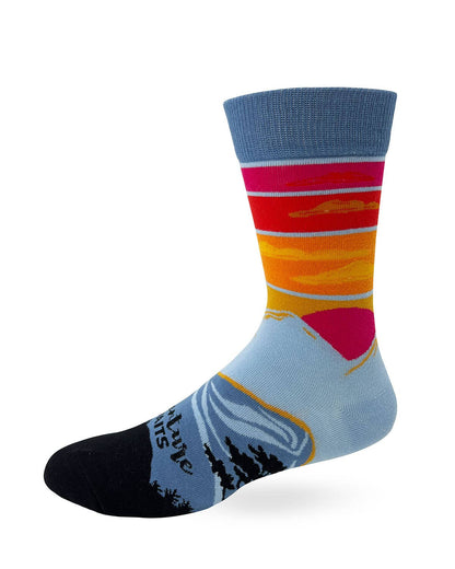 Adventure Awaits Men's Novelty Crew Socks