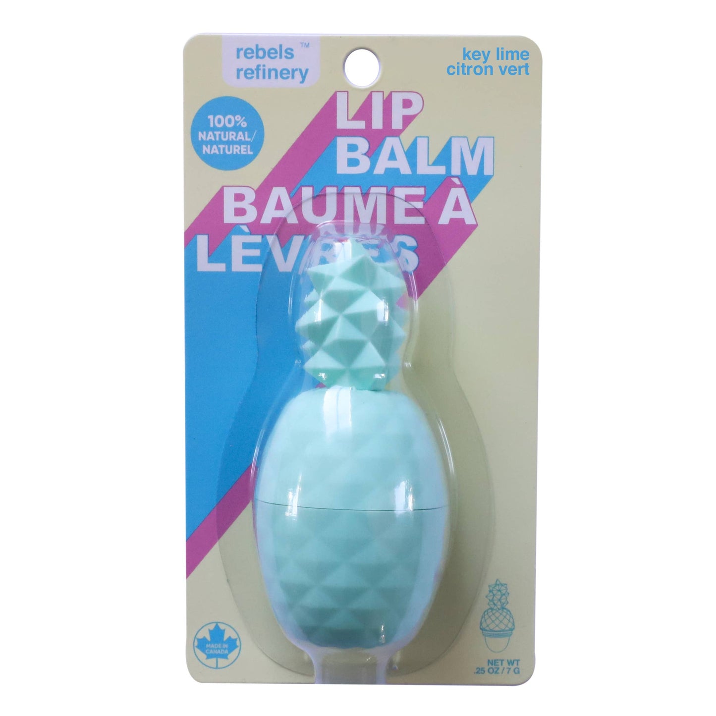 Pineapple Lip Balm BLISTER 100% Natural (Strawberry Mango)