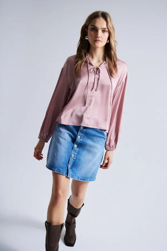 Ihtwiggy Denim Skirt (Light Blue Washed)