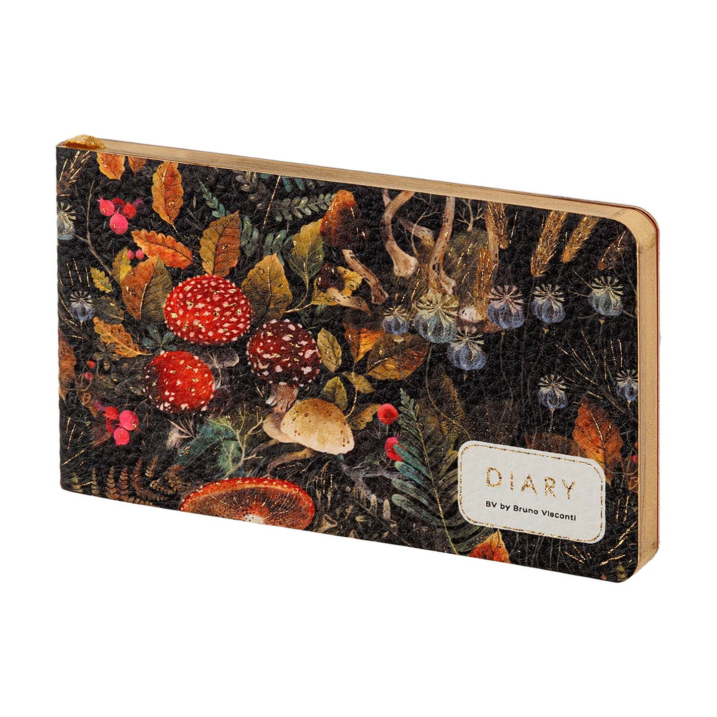 Horizontal Vegan Leather Weekly Planner (Forest Mushrooms )