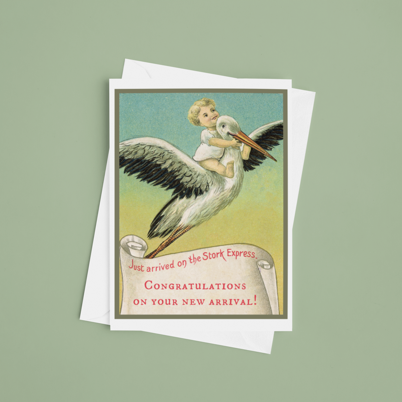 Stork Express Baby Card