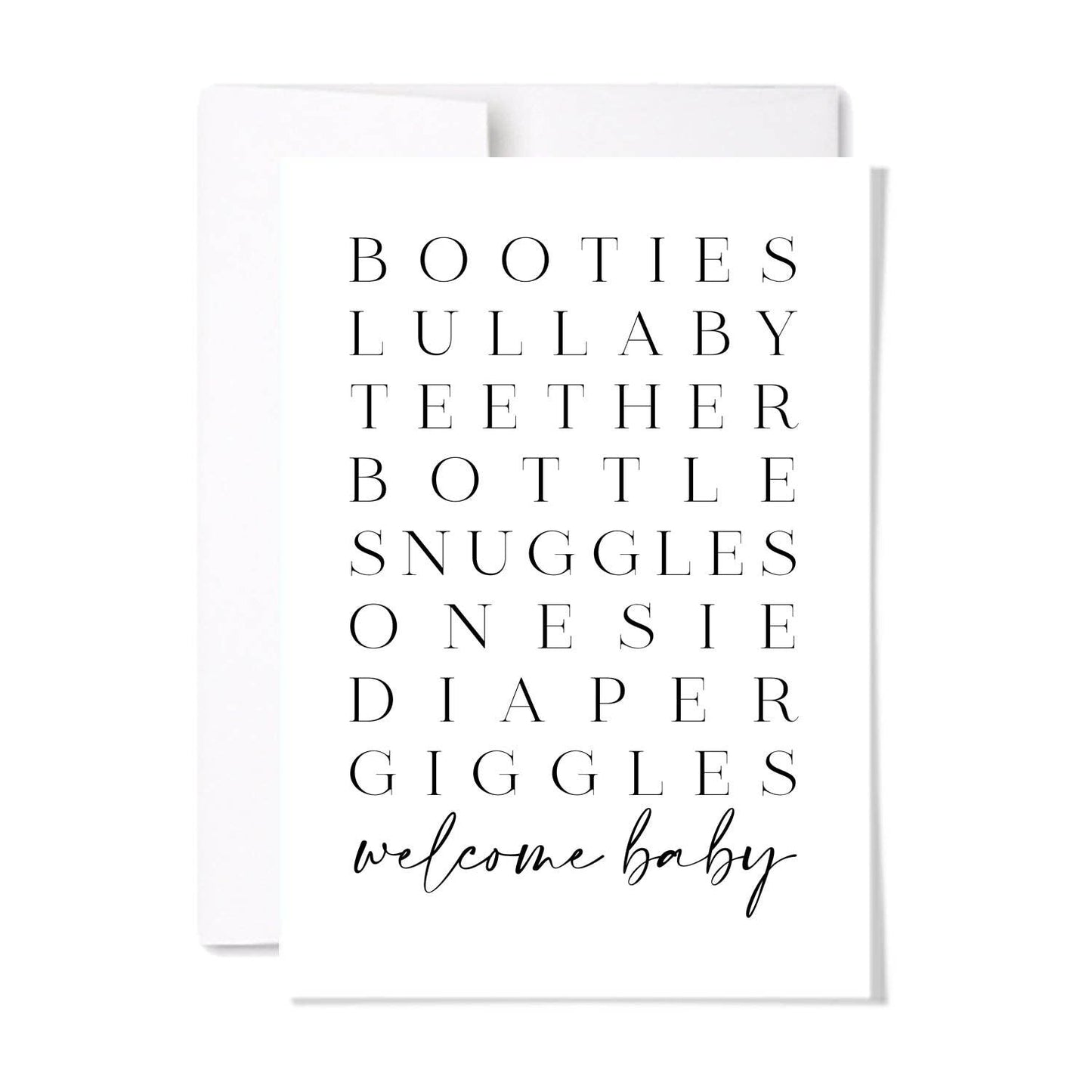 Welcome Baby List Card