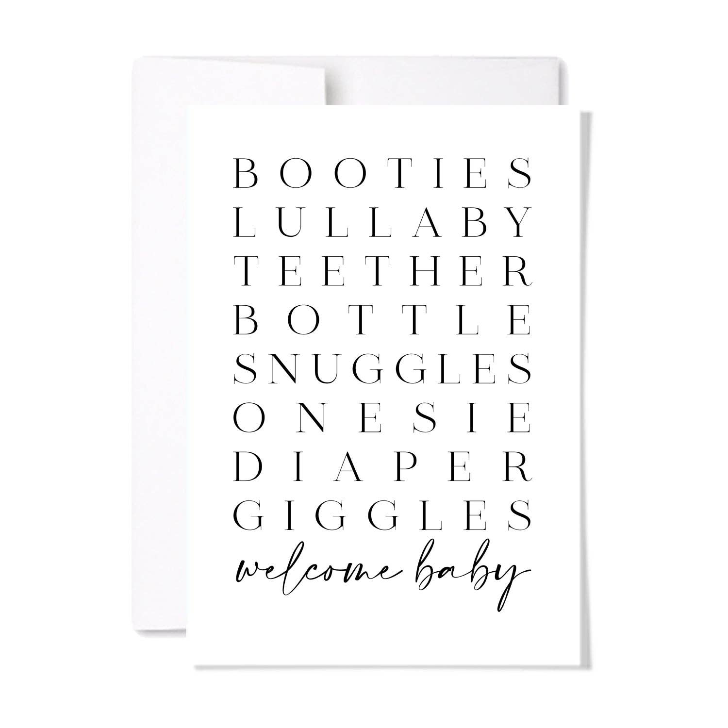 Welcome Baby List Card