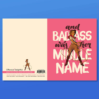 Badass Cowgirl  Card