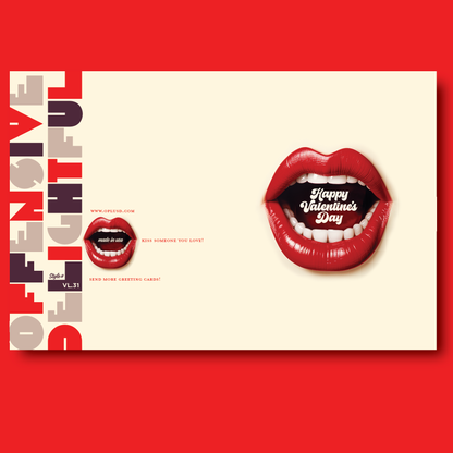 Big Mouth Valentine Card