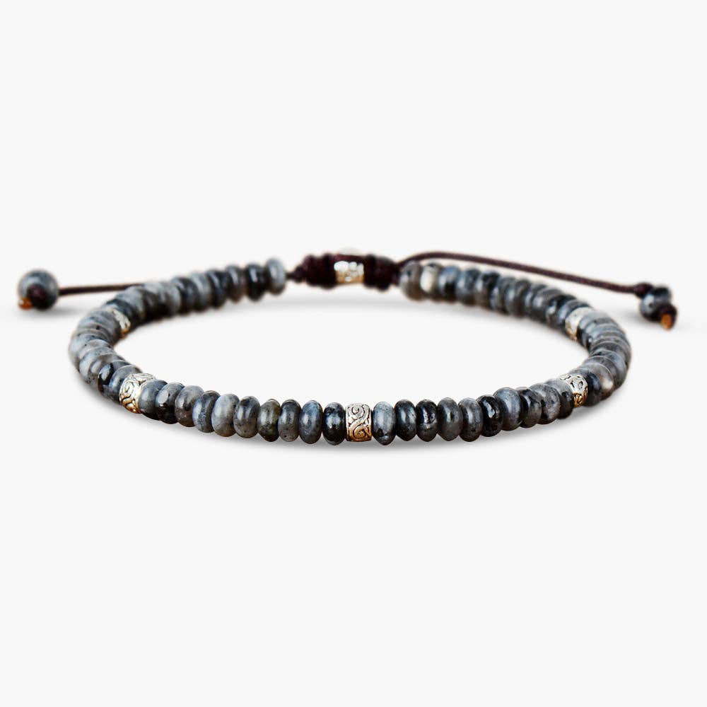 Men's Grey Jasper Tibetan Bracelet