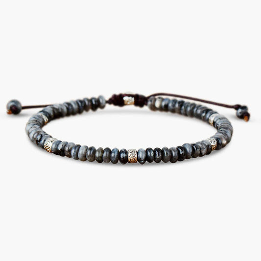 Men's Grey Jasper Tibetan Bracelet