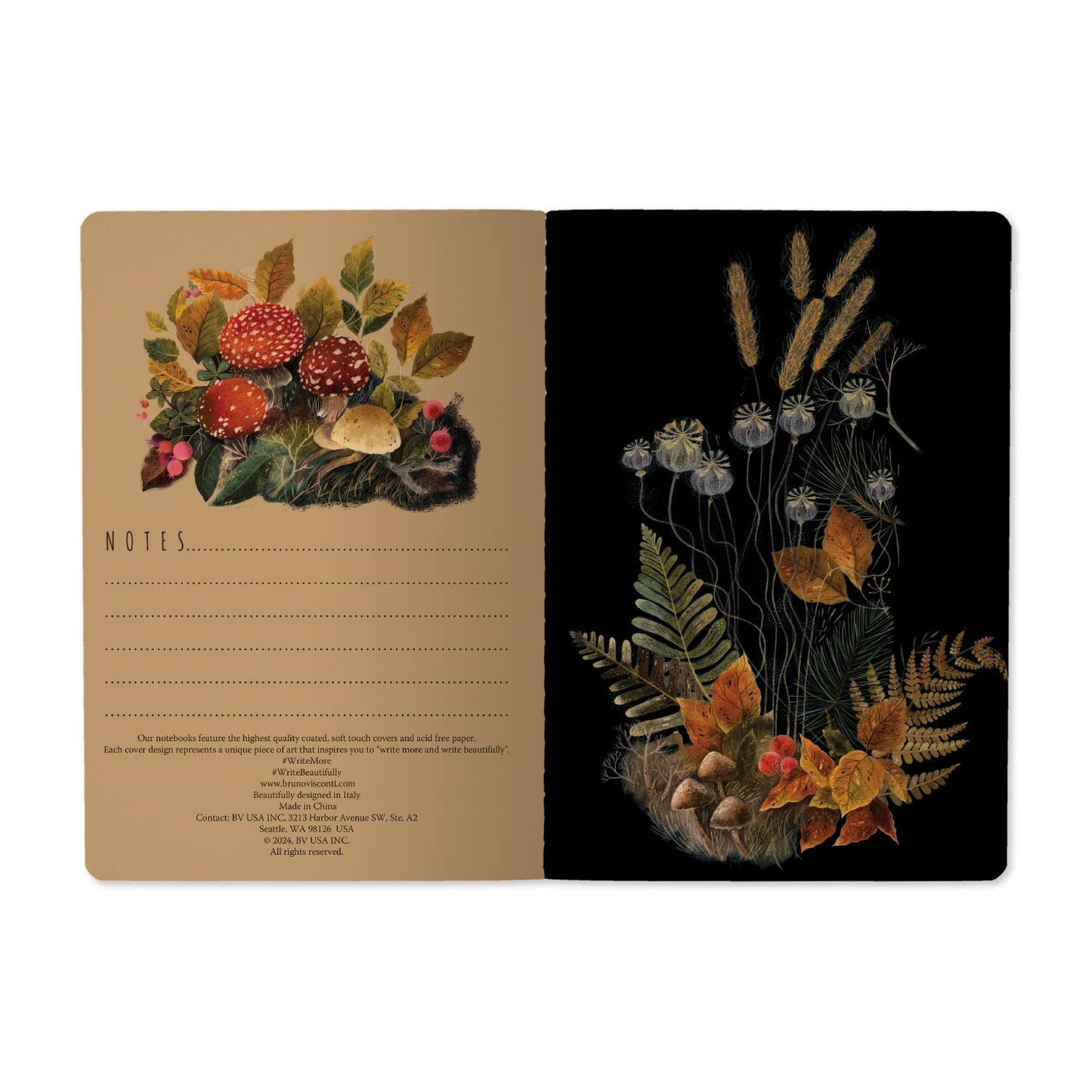Forest Mushrooms Notebooks