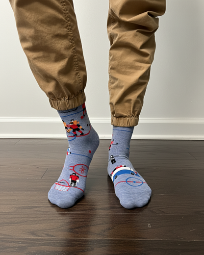 Men's Funny Hockey Mid-Calf Socks