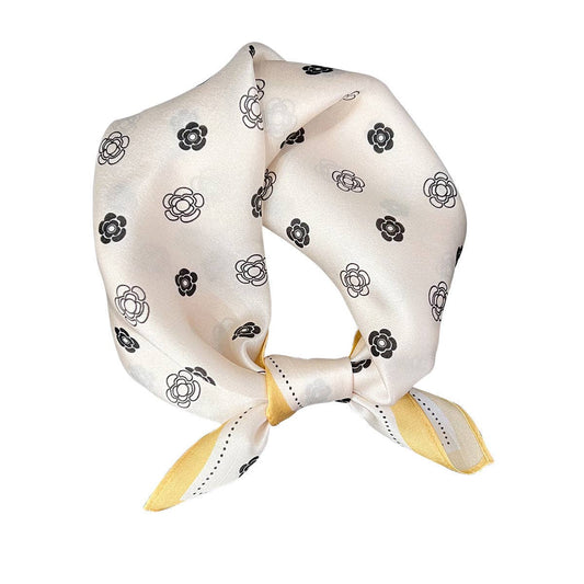 Iris Floral Silk Scarf