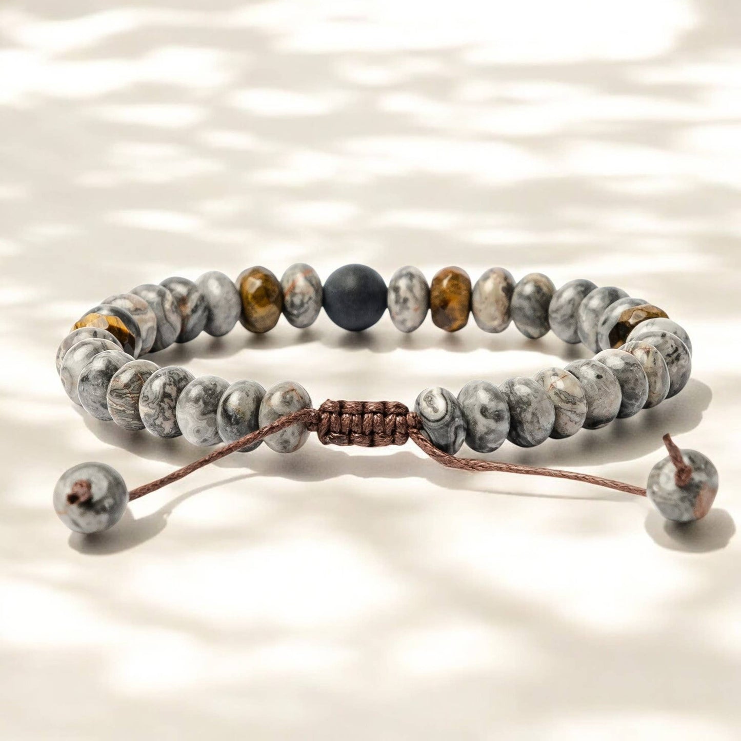 Men's Jasper & Tiger Eye Bracelet