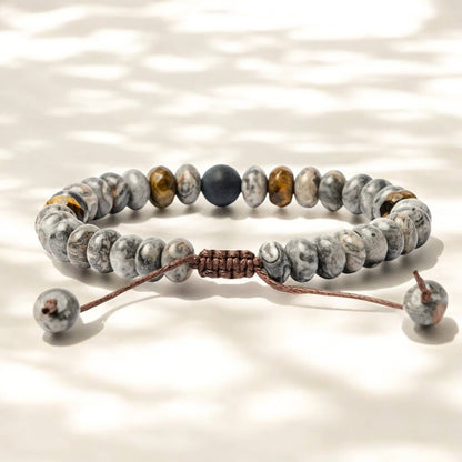 Men's Jasper & Tiger Eye Bracelet