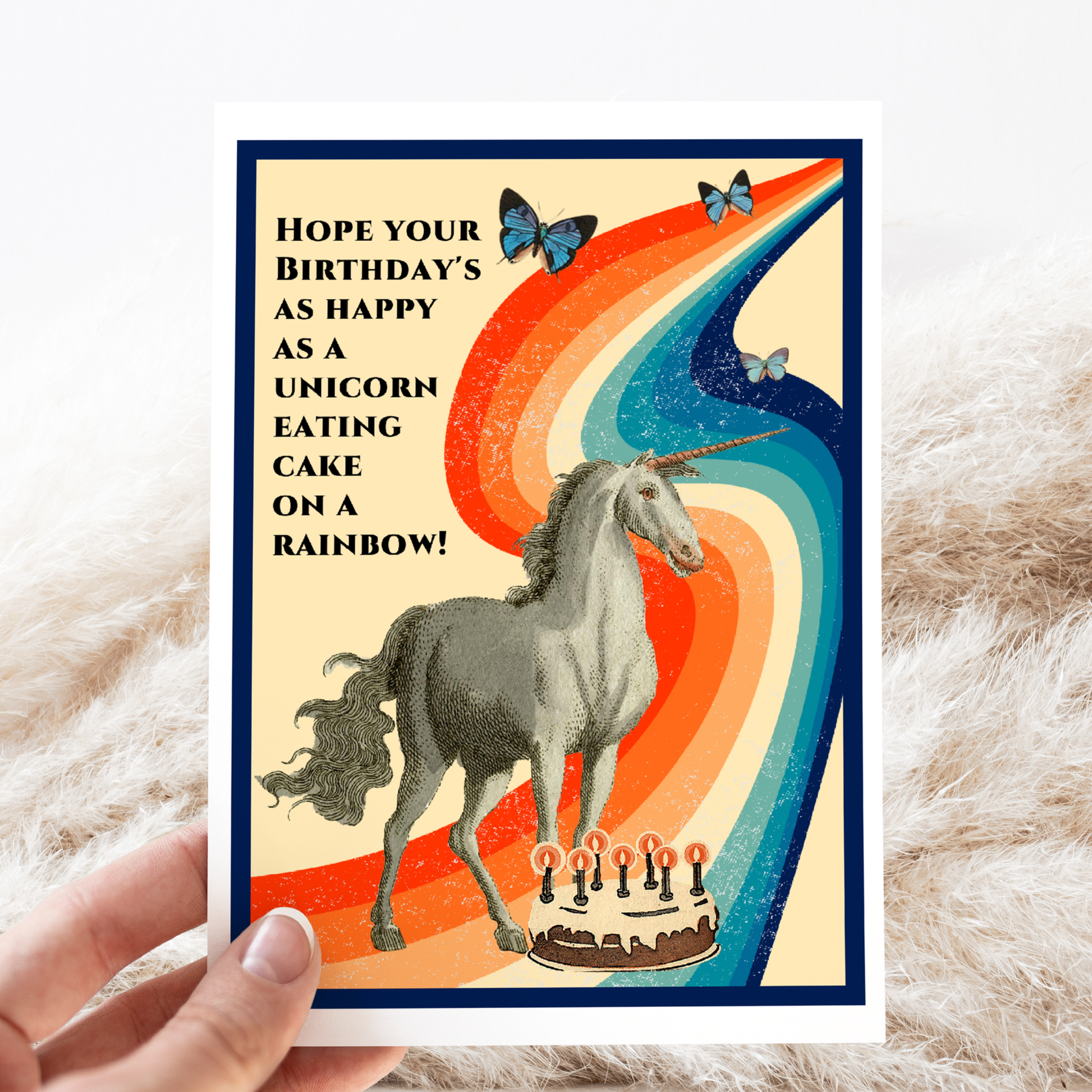 Happy Unicorn Birthday Card
