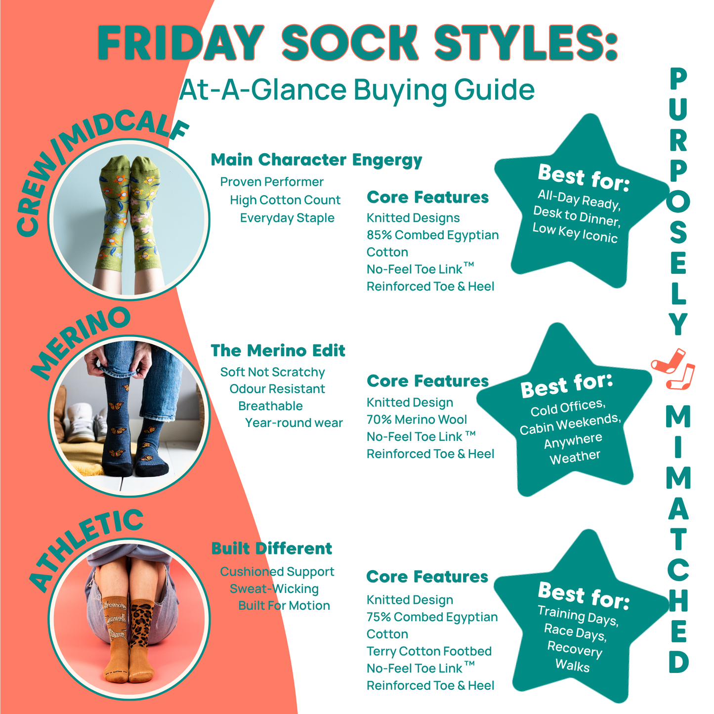 Women's Yoga Crew Socks