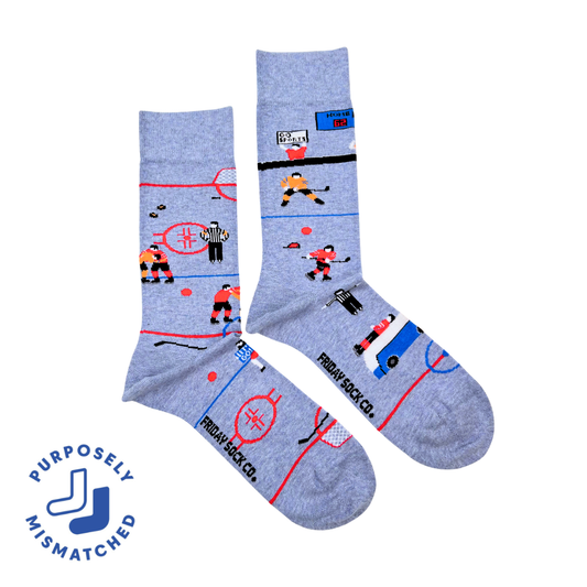 Men's Funny Hockey Mid-Calf Socks