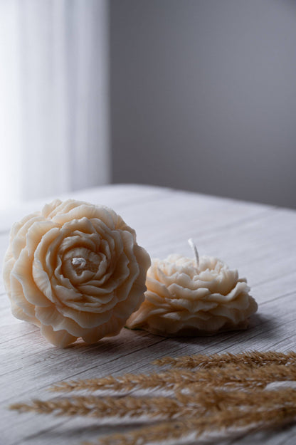 Peony Flower Candle (Unscented)