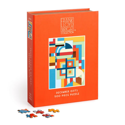 Frank Lloyd Wright December Gifts 500-Piece Book Puzzle