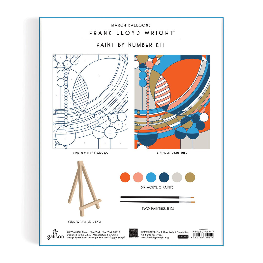 Frank Lloyd Wright March Balloons Paint By Number Kit - image 8