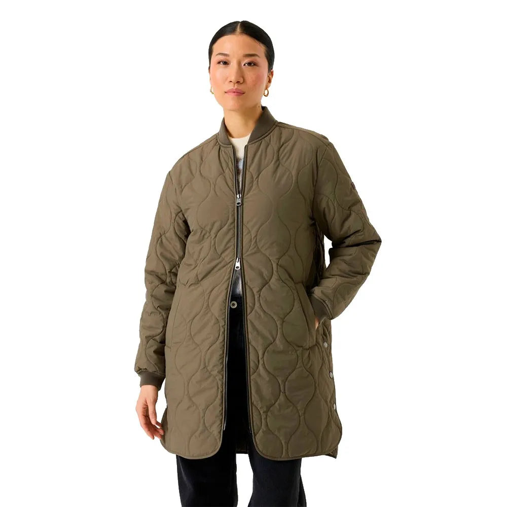 Lightweight Puffer Coat (Olive)