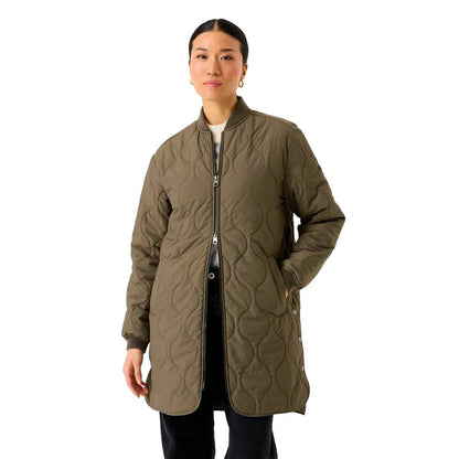 Lightweight Puffer Coat (Olive)