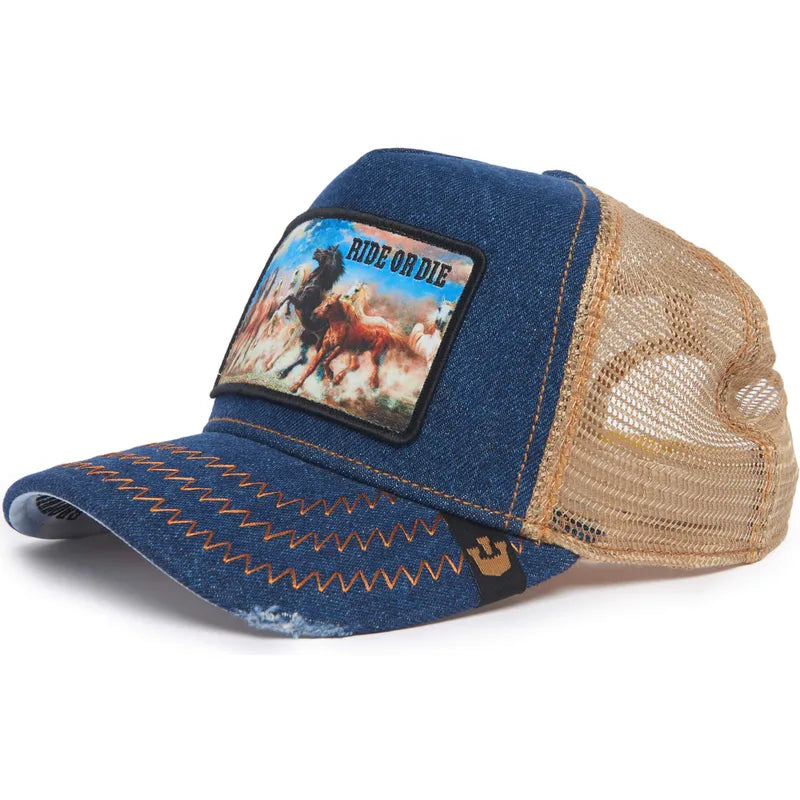 Goorin Bros Horse Model No. 21D302D13 Ride Or Die Rodeo Trucker Hat Buck s Hard Goods