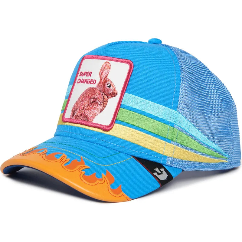 Goorin Bros Rabbit Going and Going and... {Super Charged} Trucker Hat (Blue)