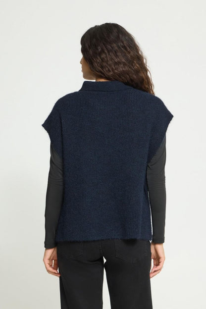 Iaylva Knit Poncho (Navy)