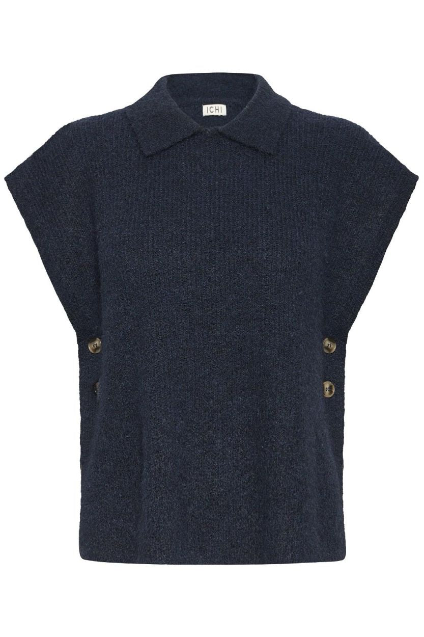 Iaylva Knit Poncho (Navy)
