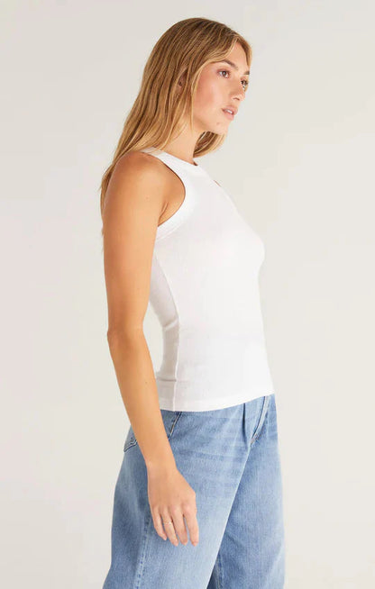 Lily Rib Tank (White)