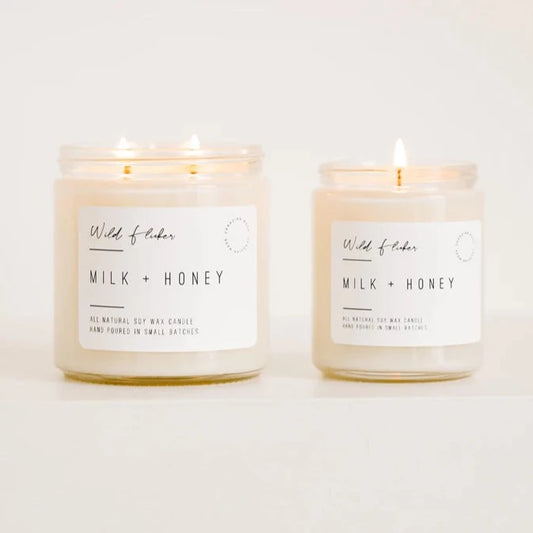 Milk + Honey Double Wick Candle