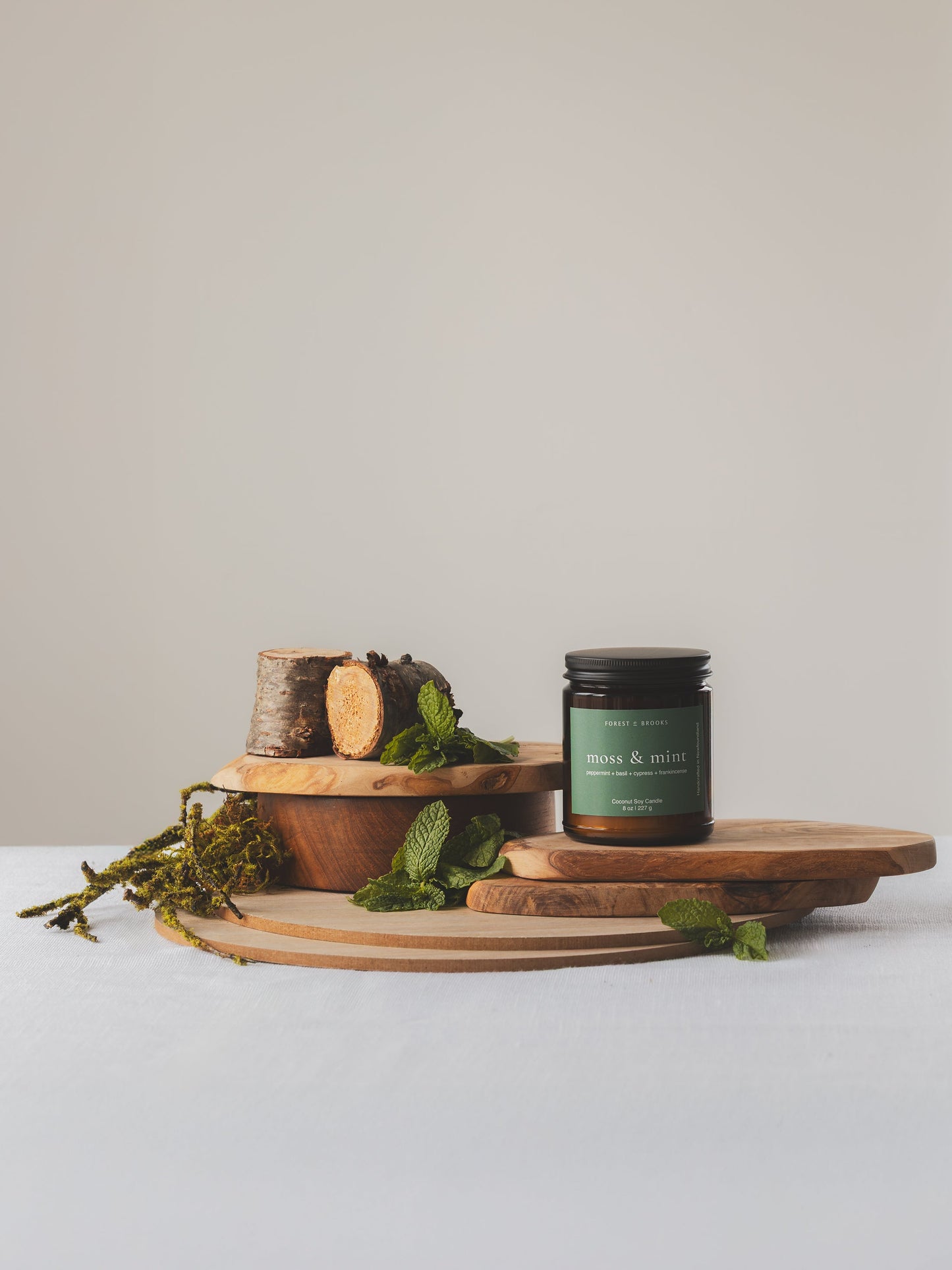 Moss & Mint Candle by Forest & Brooks