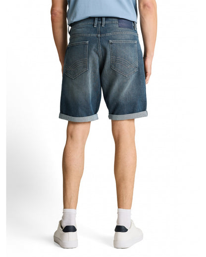 Tom Tailor Marvin Straight Shorts (Mid Blue Denim)