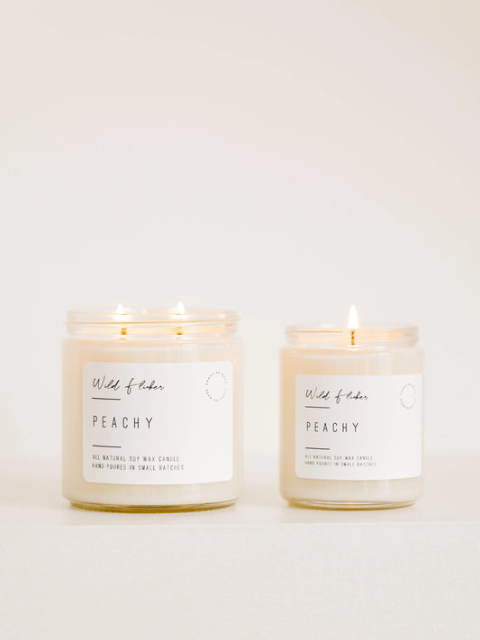 Peachy Double Wick Candle