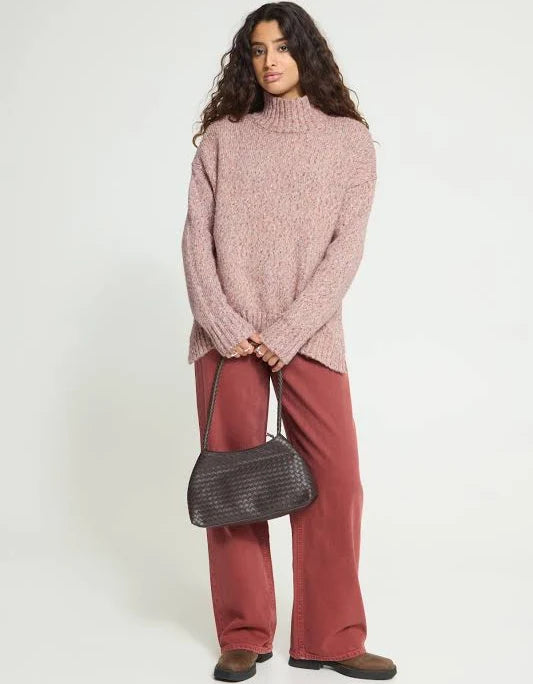Ihfantia Turtleneck Sweater - Pink Melange