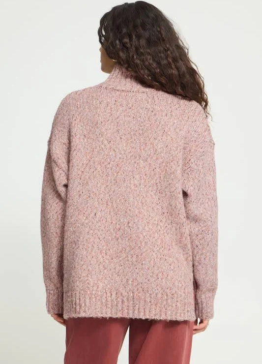 Ihfantia Turtleneck Sweater - Pink Melange