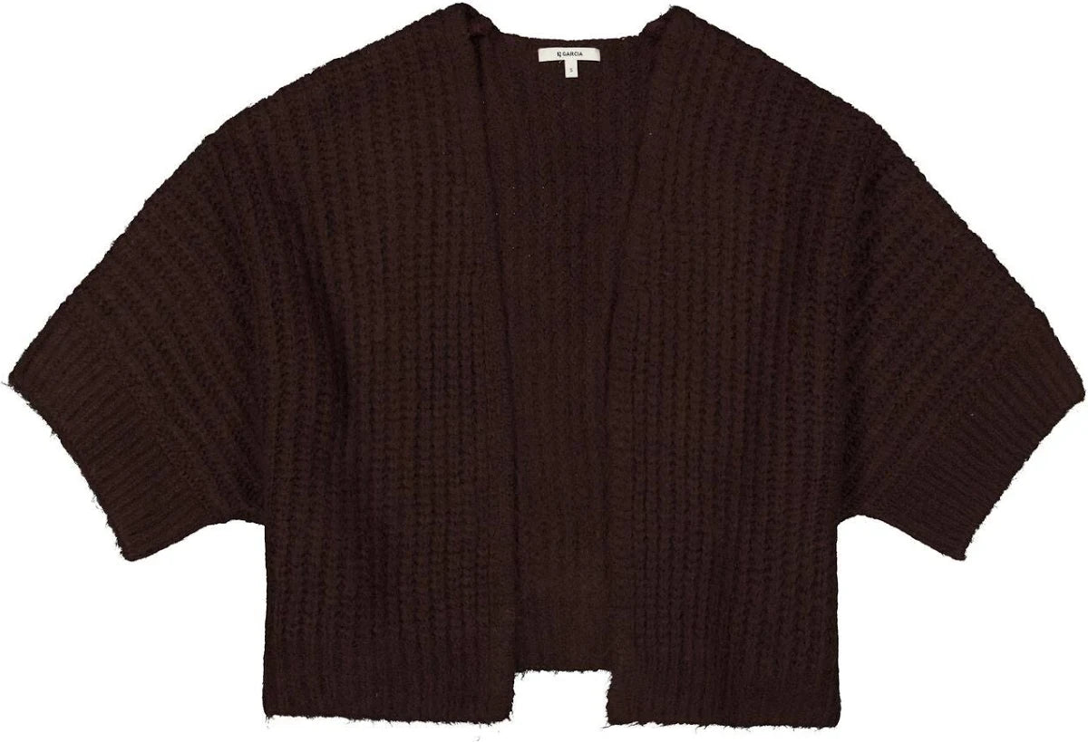 Hazel Open Cardigan (Brown)