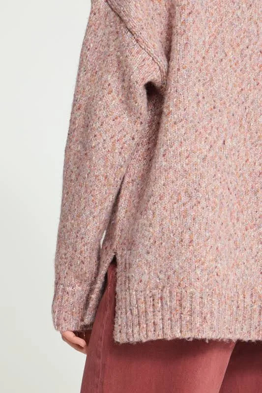 Ihfantia Turtleneck Sweater - Pink Melange