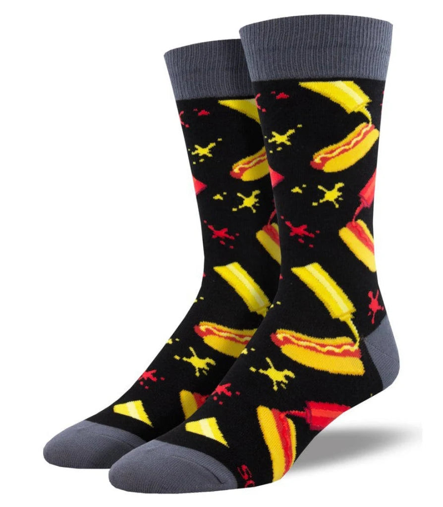 Sausage Fest Black Men's Crew Socks