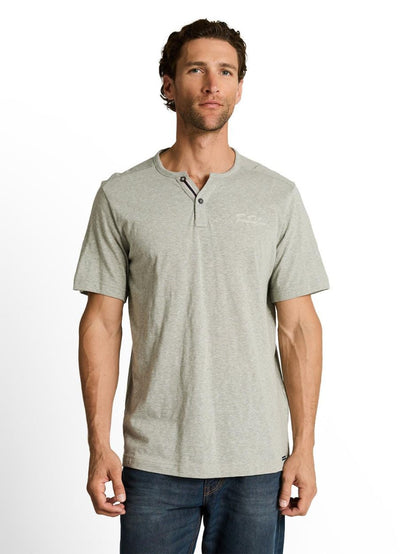 Fine Striped Serafino Short Sleeve (Soft Green)