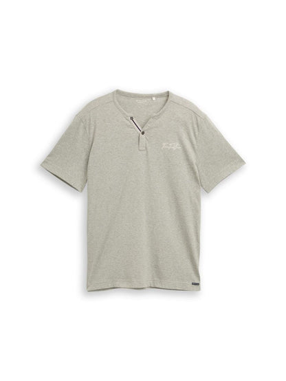 Fine Striped Serafino Short Sleeve (Soft Green)