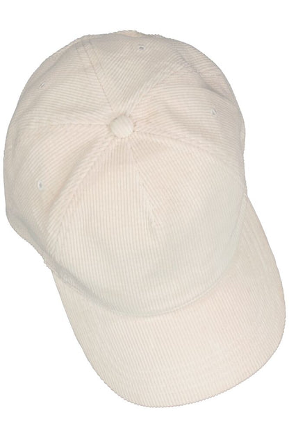 Corduroy Baseball Cap (Cream)