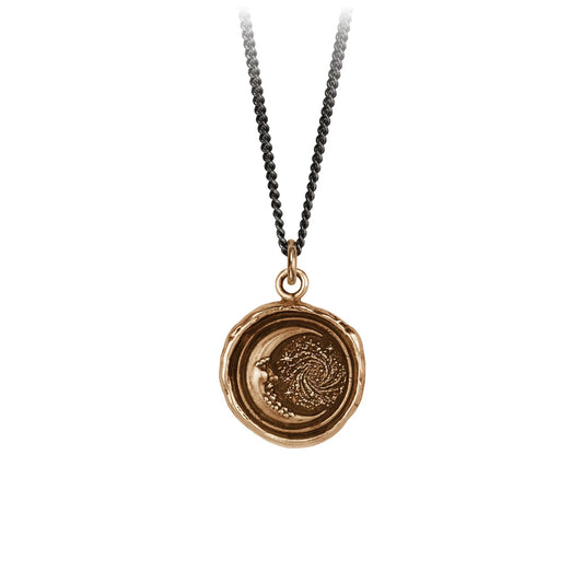 Trust the Universe Talisman Necklace (Bronze 18")